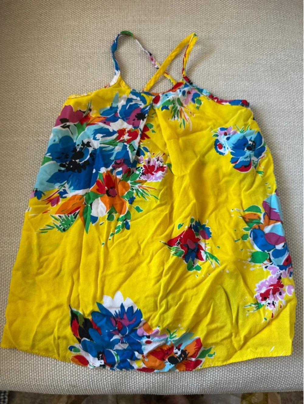 Ralph Lauren Baby Dress Yellow Flower